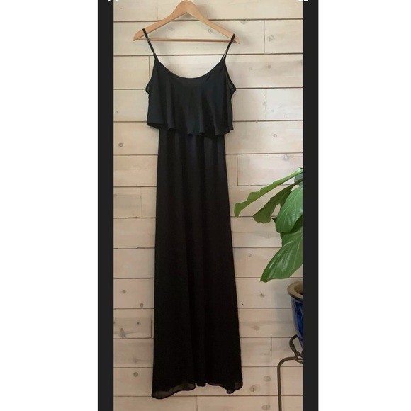 Show Me Your Mumu Caitlin Ruffle Maxi Dress S $178 - Picture 4 of 7